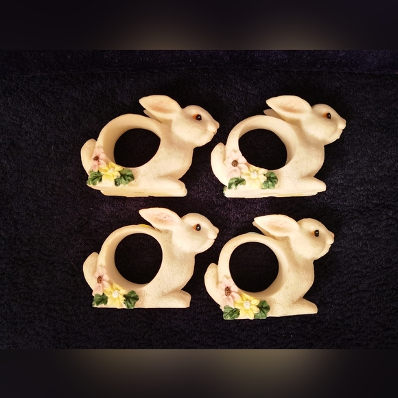 Gorgeous Resin Bunny Napkin Rings - Picture 3 of 9